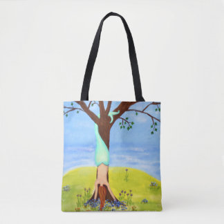 Tote Bag Hors de l'art de sirène de l'eau