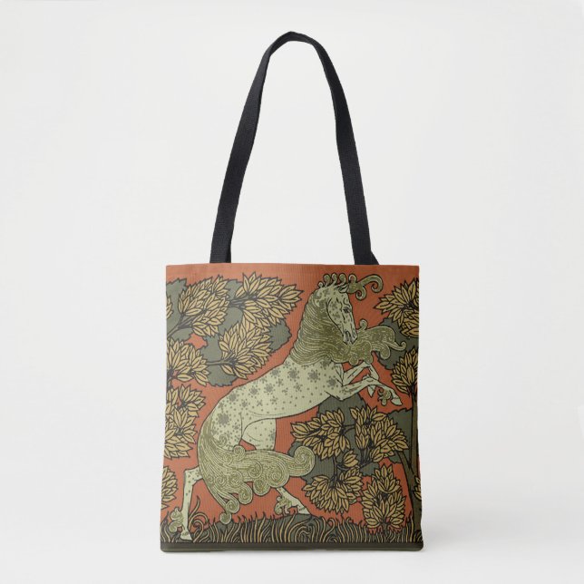 Tote Bag Horse Arts médiévaux Artisanat Art Nouveau (Devant)