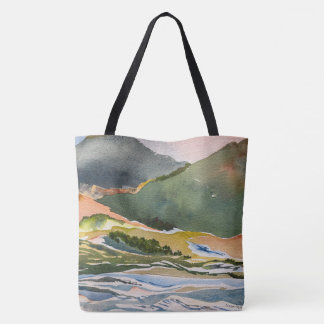 Tote Bag Horse, Mountain, River