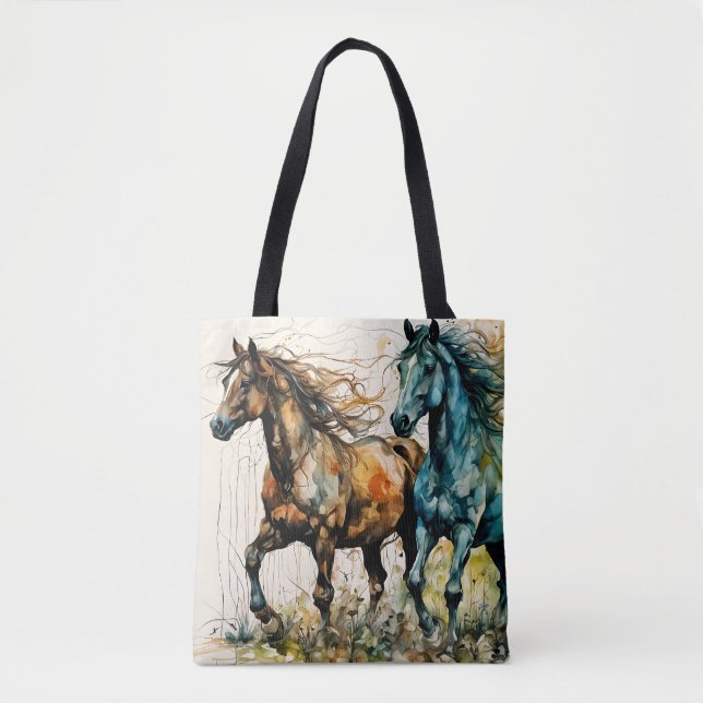 Tote Bag Horses in the Pasture (Devant)