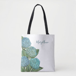 Tote Bag Hortensia Bleu
