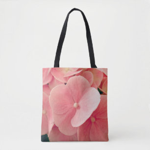 Tote Bag Hortensia Hydrangea pink pastel flowers