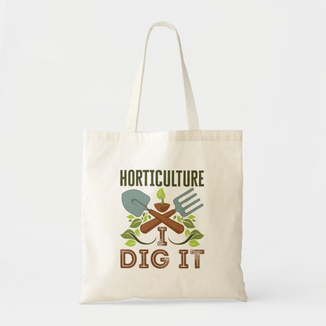 Tote Bag Horticulture Je La Creuse (Devant)