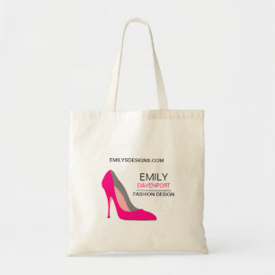 Tote Bag Hot Rose Stiletto High Heel Chaussure Chic Busines
