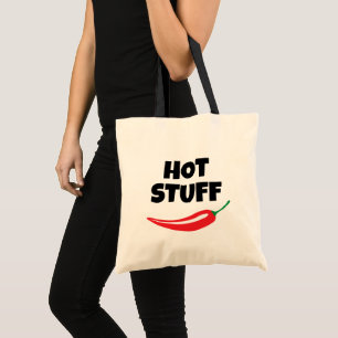 Tote Bag Hot Stups drôle épicé rouge cayenne piment