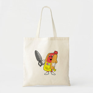 Tote Bag Hotdog comme coiffeur avec ciseaux