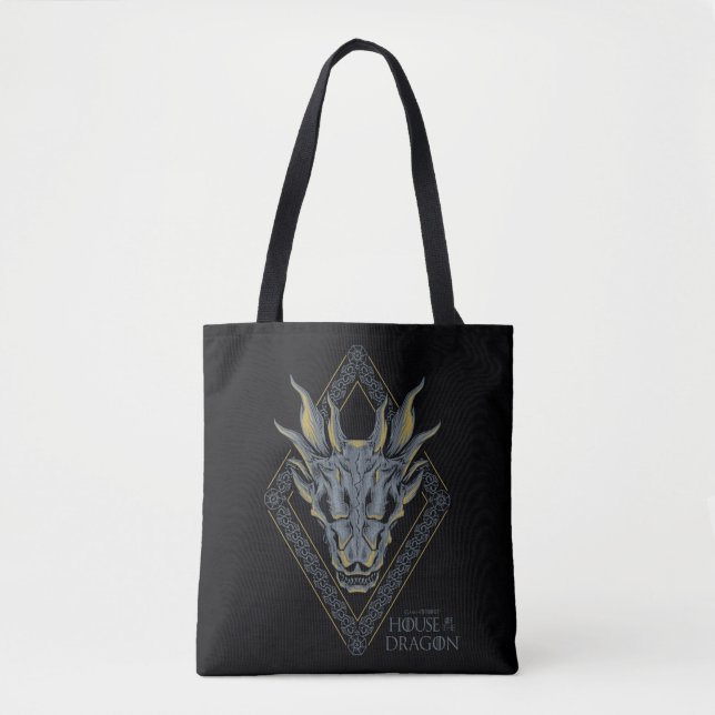 Tote Bag HOUSE of the Dragon | Skull Diamond Crest (Devant)