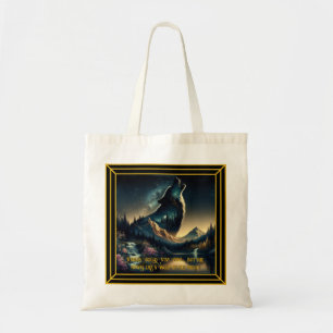 Tote Bag Howling Wolf
