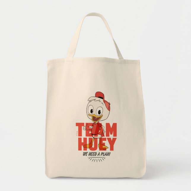 Tote Bag Huey Duck | Team Huey - Nous avons besoin d'un pla (Devant)