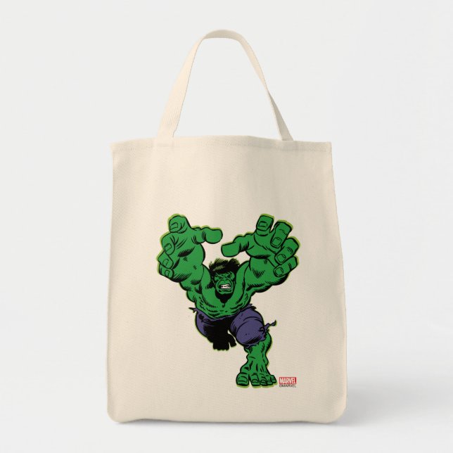 Tote Bag Hulk Retro Grab (Devant)