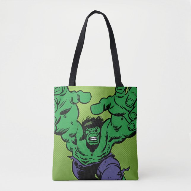 Tote Bag Hulk Retro Grab (Devant)