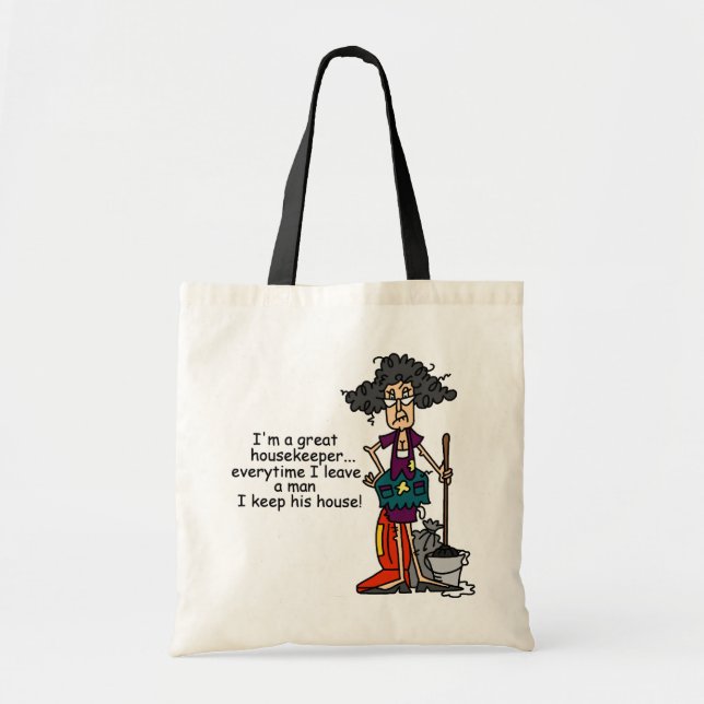 Tote Bag Humour de femme de charge (Devant)
