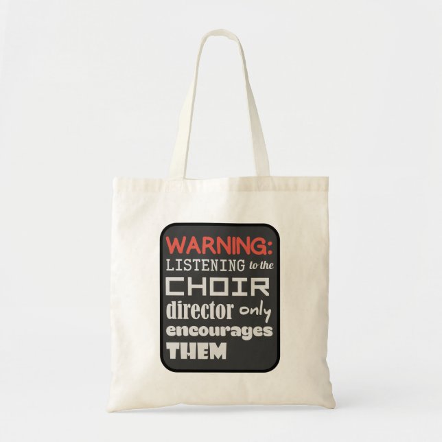 Tote Bag Humour de musique de choeur (Devant)