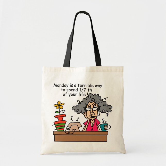 Tote Bag Humour du lundi (Devant)