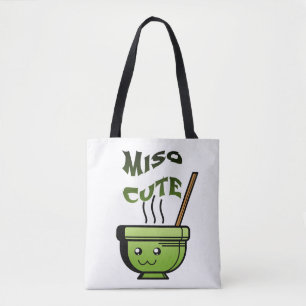 Tote Bag Humour Miso Cute Vegan