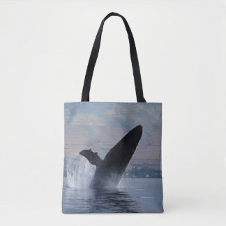 Tote Bag humpback break breaching