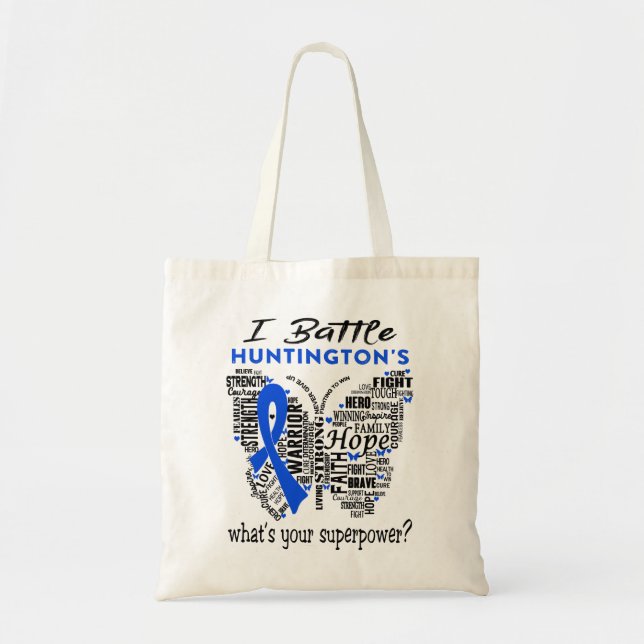 Tote Bag Huntington's Awareness Month Ribbon Don (Devant)