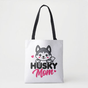 Tote Bag Husky Chig Maman Cute Kawaii Design