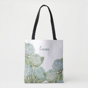 Tote Bag Hydrangea Bleu