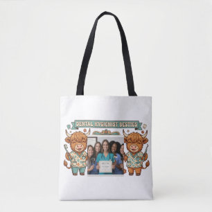 Tote Bag Hygiéniste Dentaire Personnalisée Meilleures Amies