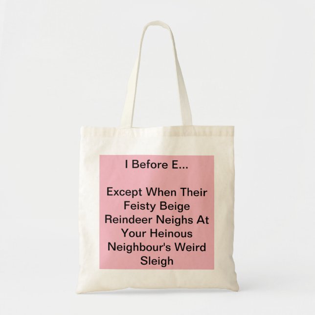 Tote Bag I avant E Fourre-tout (Devant)