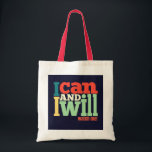Tote Bag - I Can and I Will"<br><div class="desc">Make a statement with this stylish tote bag featuring the motivational phrase 'I Can and I Will'. Made from high-quality materials, this bag is perfect for daily use, shopping, or as a gift for friends and family who love a dash of inspiration and self-empowerment."</div>