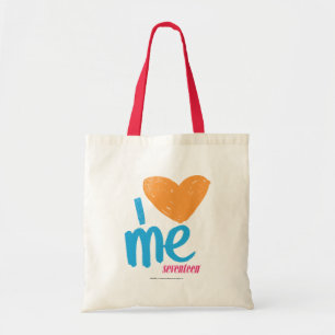 Tote Bag I coeur j'orange/Aqua