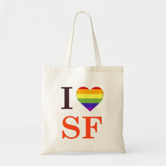 Tote Bag I Heart Love San Francisco