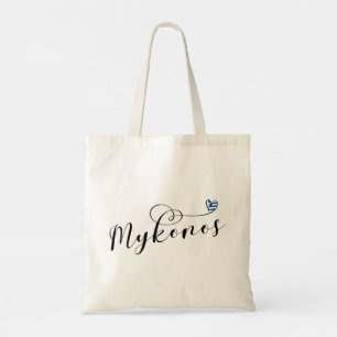 Tote Bag I Heart Mykonos, Greece