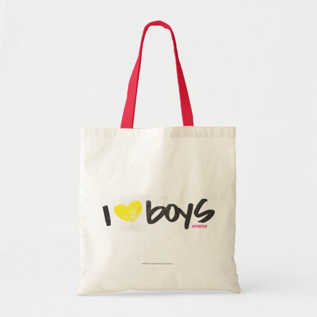Tote Bag I jaune de garçons de coeur (Devant)