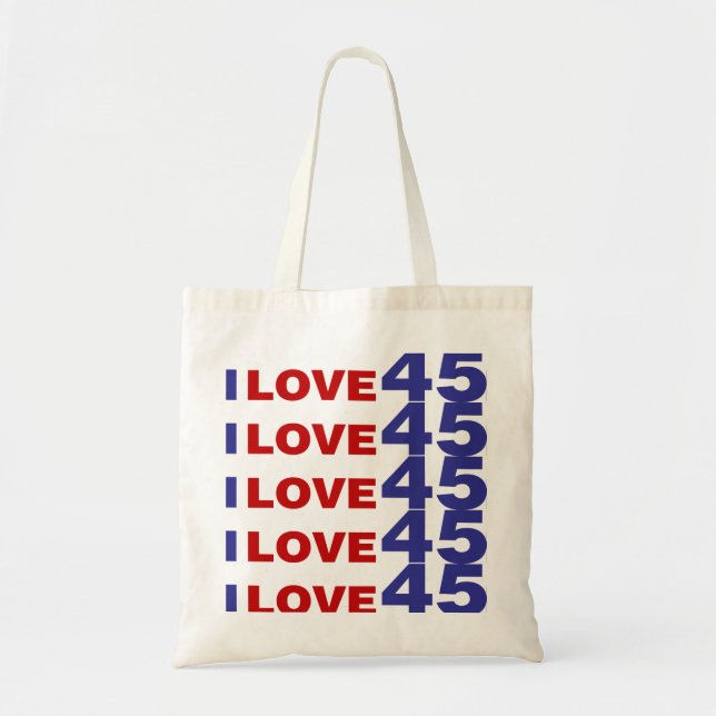 Tote Bag I Love 45 (Devant)