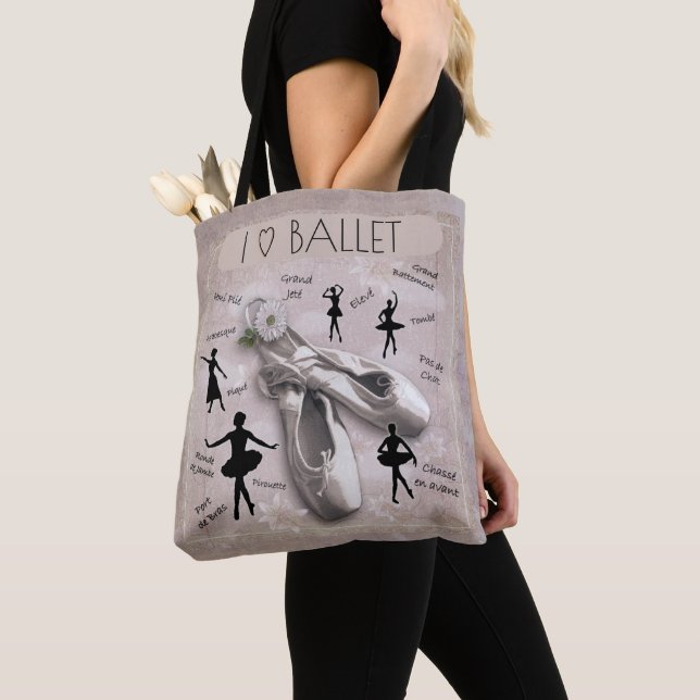 Tote Bag I Love Ballet (De près)
