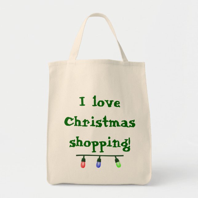 Tote Bag I Love Christmas Shopping Fourre-tout (Devant)
