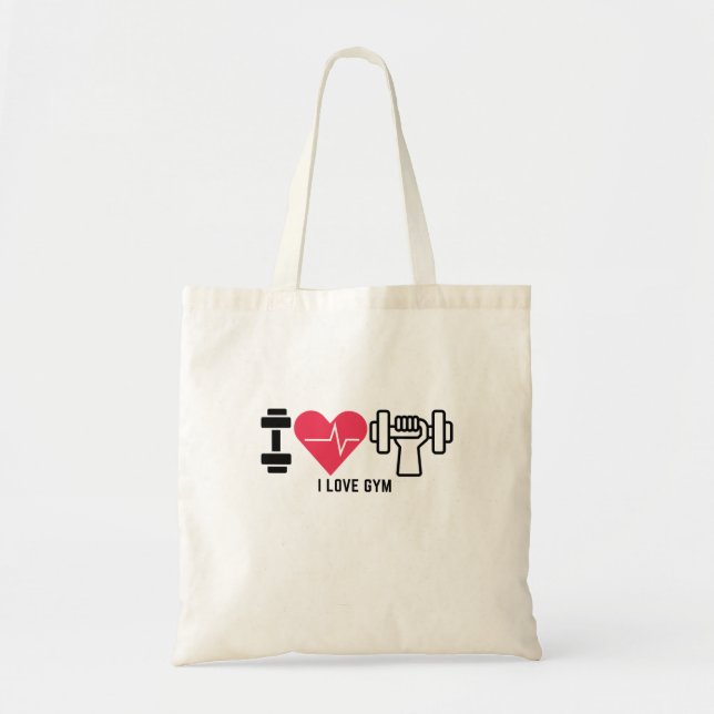 Tote Bag I Love Gym (Devant)