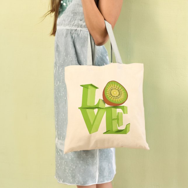 Tote Bag I LOVE KIWI(Kiwi Fruits/Kiwi Berry) (Créateur téléchargé)