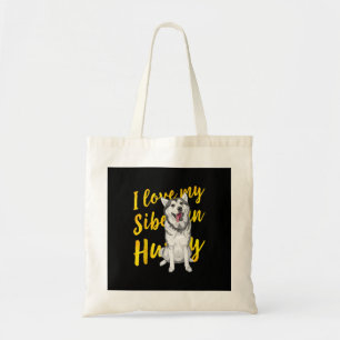 Tote Bag I Love My Siberian Husky Dog Lover