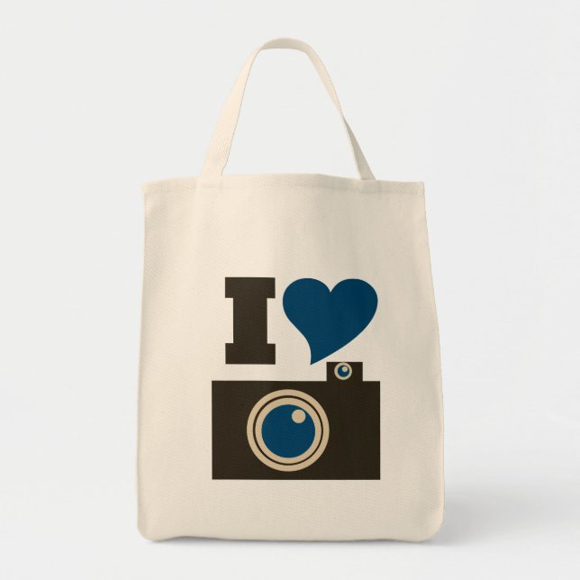 Tote Bag I Love Photography (Devant)