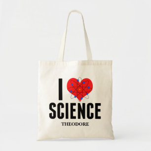 Tote Bag I Love Science Scientifique Personnalisé Modèle 