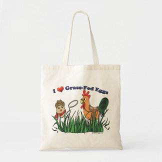 Tote Bag I oeufs engraissés aux champs de coeur
