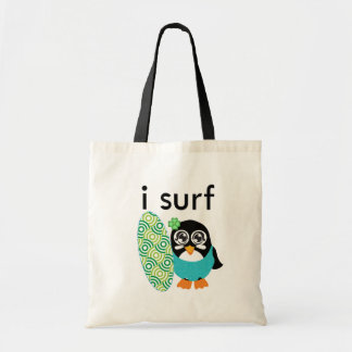 Tote Bag I Surf Penguin