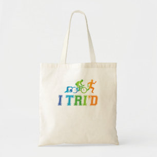 Tote Bag I Tri d Triathlon Retro Triathlte course à vélo de