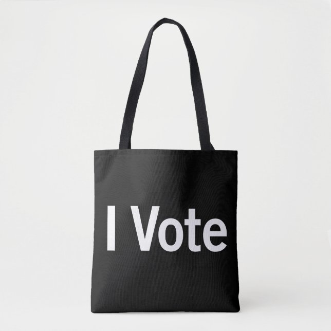 Tote Bag I Vote Fourre-tout - Texte Blanc (Devant)