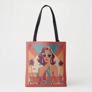 Tote Bag Ibiza, Espagne Affiche de voyage