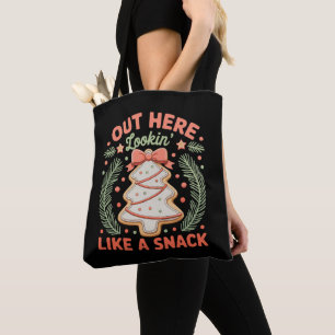 Tote Bag Ici dehors ayant l'air d'une collation Debbie Cake