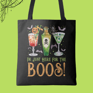Tote Bag Ici pour les Boos Halloween Cocktails