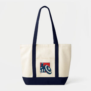 Tote Bag Icône de silhouette de Captain America