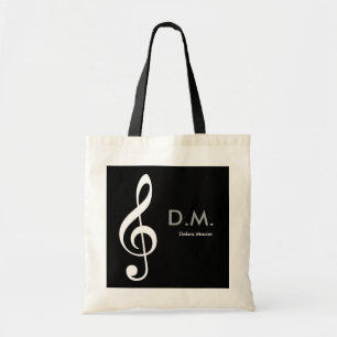 Tote Bag idée de musique de clé trible personnalisée