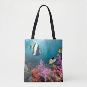 Tote Bag Idole maure du paysage de récif coralien