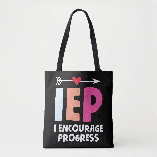 Tote Bag IEP I Encourager le progrès Enseignant de l'éducat (Devant)