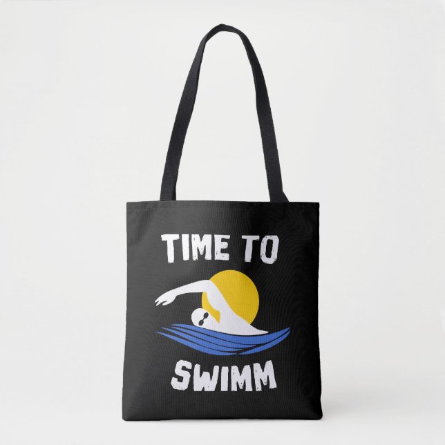 Tote Bag Il est temps de nager (Devant)